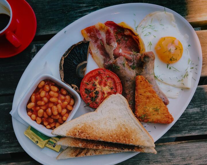 Here are some foods for you, could any of them be your full English breakfast?
